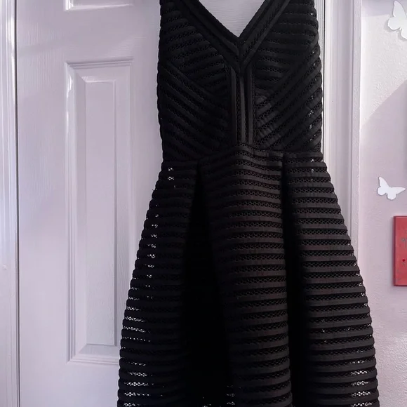 Maje Black Backless Dress